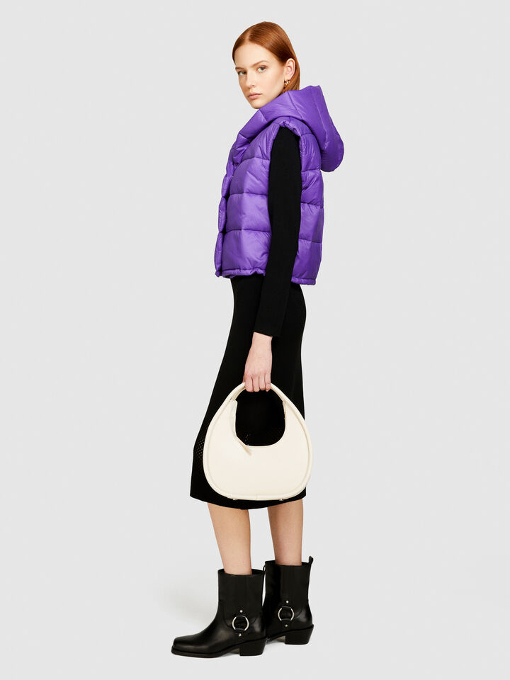 Sleeveless jacket with hood - null - Lilac | Sisley image number 2